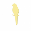 Pendentif - Oiseau Perroquet 40mm - Doré en Acier Inoxydable  - pour bijoux raffinés
