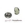 Supports de broche Pins en 20mm métal couleur Argent Platine