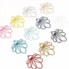 Estampes - pendentifs filigrane Fleur Eventail 34 par 31mm - coloris Argent Platine