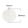 Estampes Pendentif Connecteur filigrane Zèbre 20mm coloris Argent Platine