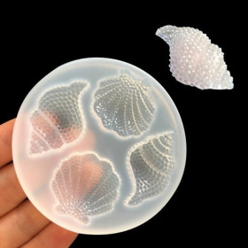 Moule en Silicone pendentif Coquillage 70mm utilisation FIMO RESINE