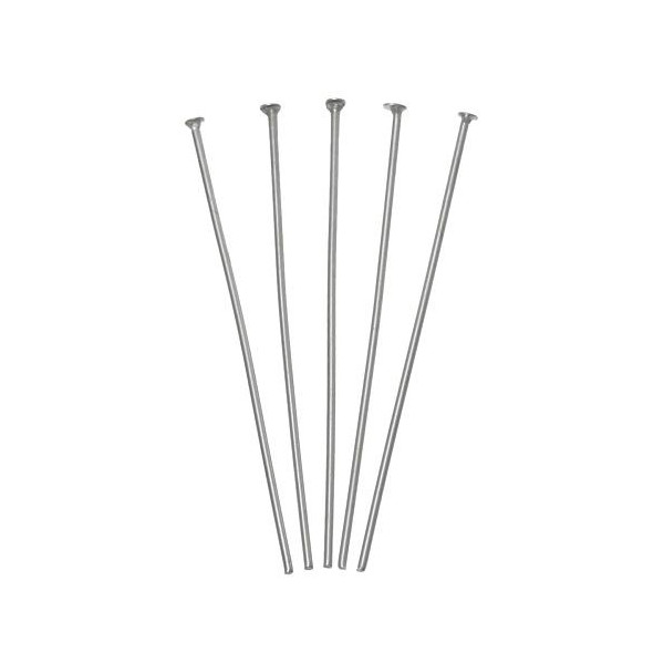 Tiges têtes plates 75 par 0.7mm, Acier Inoxydable 304