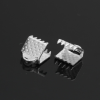 Embouts à serrer, serre fils, Griffes, Pince ATTACHE RUBAN 6 mm- en Métal - finition Argent Vif