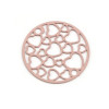 Estampes connecteur filigrane Medaillon Multi Cœurs 20mm métal couleur Vieux Rose