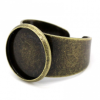 Supports bagues 14mm anneau large métal finition Bronze