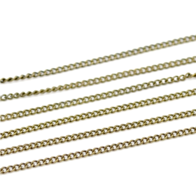 Chaîne Maille Fine 1.8 x 1.3mm – Métal Finition Bronze