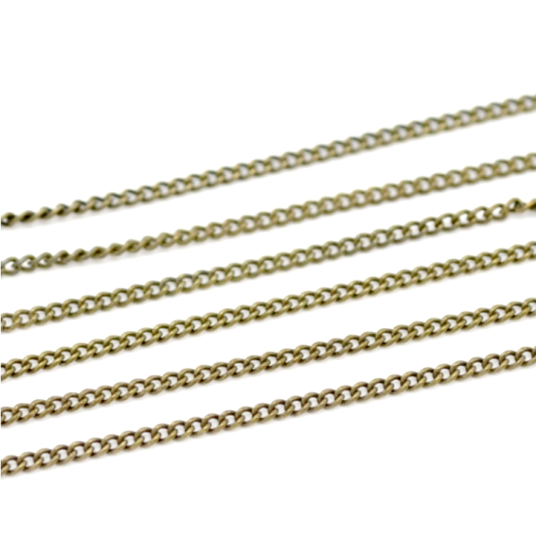Chaîne Maille Fine 1.8 x 1.3mm – Métal Finition Bronze