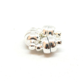 Sets de Fermoirs Magnétiques Rondelles Cuivre finition Argent Vif