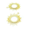 Pendentifs Forme Géométrique Soleil, Galaxie 30mm métal finition Doré