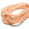 Perles Rondes 6 mm Jade Mashan Rose Saumon pale