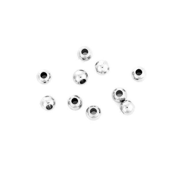 Perles Intercalaire Rondelles 4 par3 mm Acier Inoxydable 316