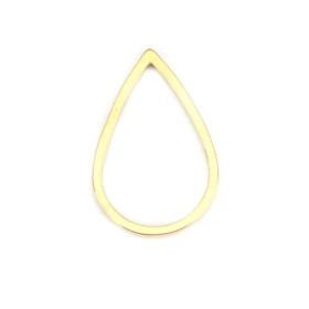 Pendentifs Connecteurs Goutte 16 mm Doré en Acier Inoxydable 304 pour bijoux raffinés