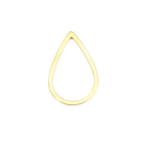 Pendentifs Connecteurs Goutte 16 mm Doré en Acier Inoxydable 304 pour bijoux raffinés