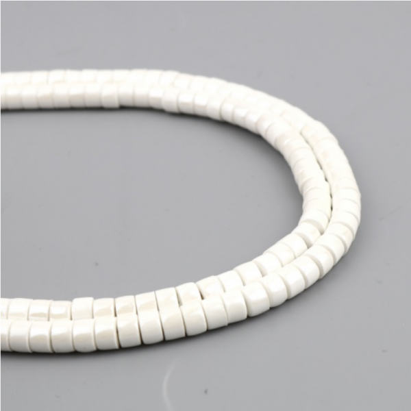 Perles Intercalaires Rondelles Heishi Céramique 6 par 4mm