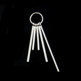 Pendentifs, breloques forme Géométrique Cuivre finition Argent Platine