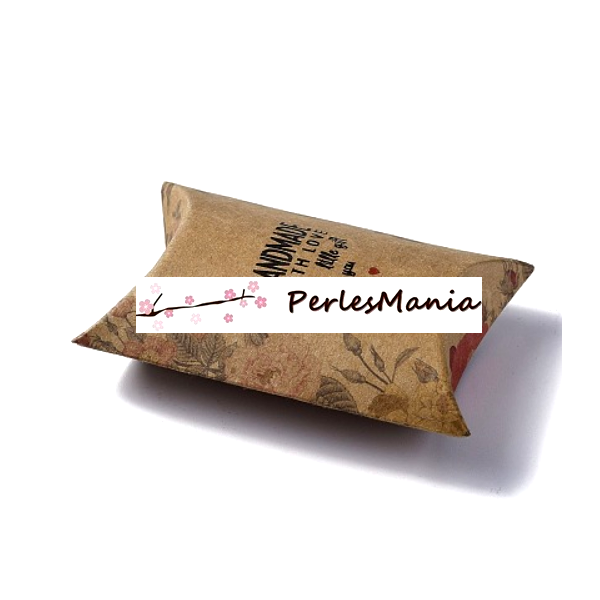 Emballages carton, Emballage Cadeau, berlingots  9 par 6 par 2 cm Hand Made with Love
