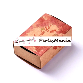 Emballages carton, Emballage Cadeau, Boite à monter soi même pour Bijoux 8.4x6x3cm THANK YOU