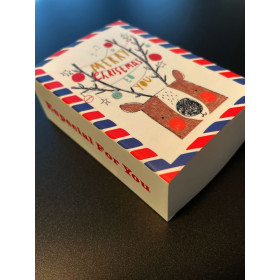 Emballages carton, Emballage Cadeau, Boite à monter soi même pour Bijoux 8.4x6x3cm MERRY CHRISTMAS