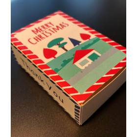 Emballages carton, Emballage Cadeau, Boite à monter soi même pour Bijoux 8.4x6x3cm MERRY CHRISTMAS