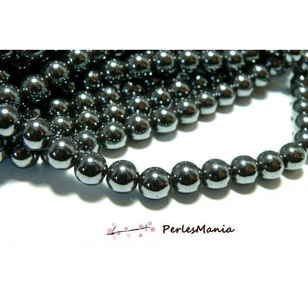 1mm 1tr Elo ELO/1#13 Lot de Perles Hématite 8mm 