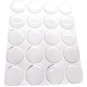 Cabochons résine époxy ROND 16mm sticker autocollant époxy transparent