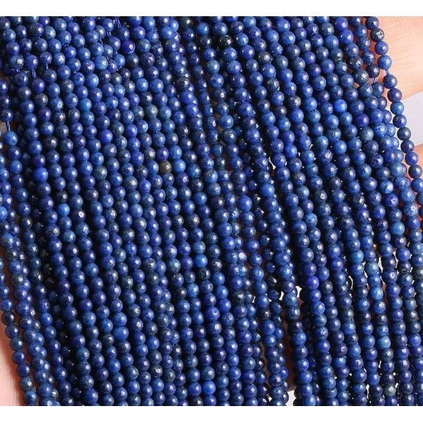 Perles rondes 2 mm Lapis Lazuli