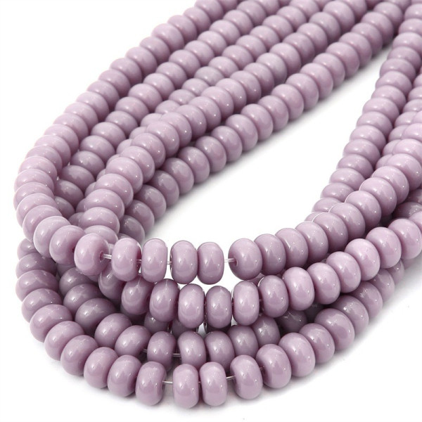 Perles de verre rondelles 8 par 5 mm