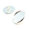 Supports de broche PINS en 25mm Laiton couleur Argent Platine Rhodié