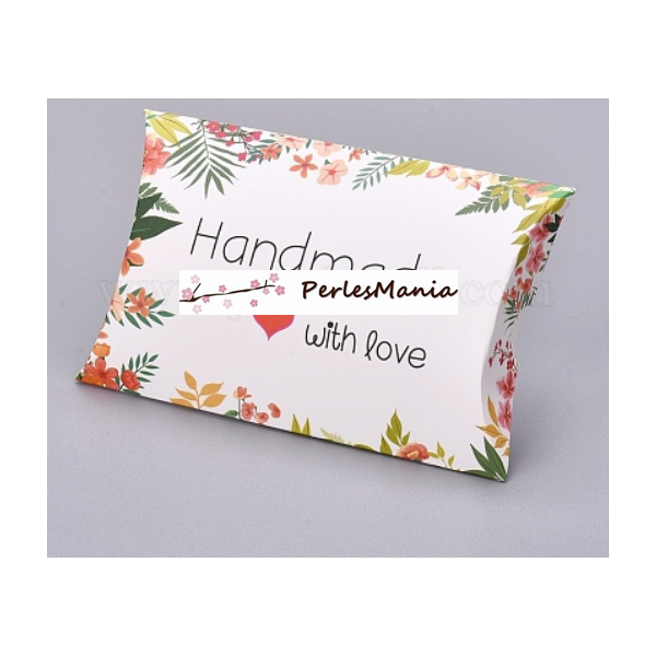 HL02001A PAX 4 Emballages carton, Emballage Cadeau, berlingots 12.5x7.6x1.9cm Handmade with Love