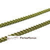 Chaine Maille Gourmette très fine 1.5 par 1mm Laiton couleur Bronze