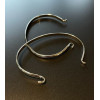 Support de Bracelet Jonc 4mm en ACIER INOXYDABLE 304 finition finition Argent Platine Rhodié