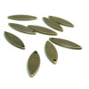 Sequins médaillons NAVETTES FINES cuivre couleur BRONZE 16 par 5mm
