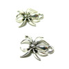 Pendentifs Breloque Araignée 3D Halloween couleur Argent Antique