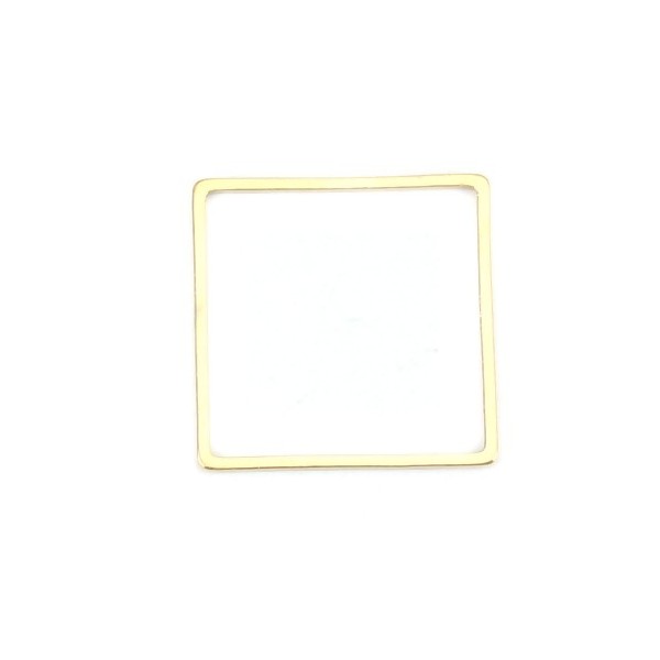 Pendentifs Connecteurs Carre 20 mm Doré en Acier Inoxydable 304 pour bijoux raffinés