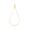 Pendentifs, Anneaux Connecteur forme Goutte 48,5mm, Acier Inoxydable 304 couleur Doré
