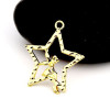 Pendentifs Fées sur Etoile 28 mm métal coloris Doré
