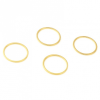 Anneaux fermés 16mm Cuivre, finition Doré à l'or fin 18K
