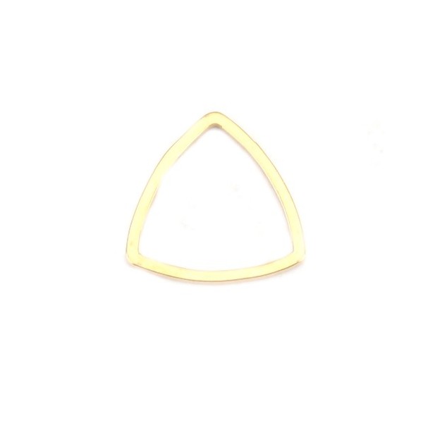 Pendentifs - Connecteurs - Triangle - forme Étrier 10 mm - Doré en Acier Inoxydable 304 pour bijoux raffinés