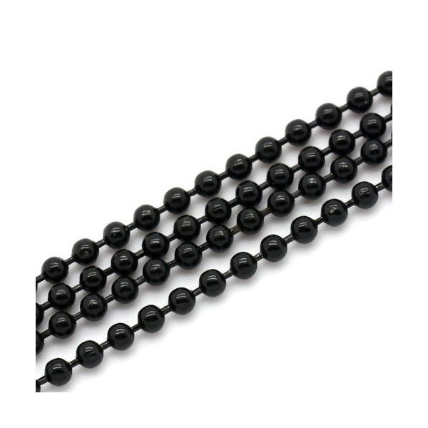 Chaine Bille 1.5 mm coloris Noir