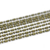 CHAINE, CHAINETTE A MAILLE Bambou 3 par 1.5mm, métal couleur Bronze