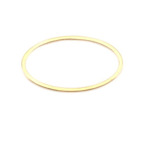 Pendentifs Connecteurs Ovale 21 mm Doré en Acier Inoxydable 304 pour bijoux raffinés