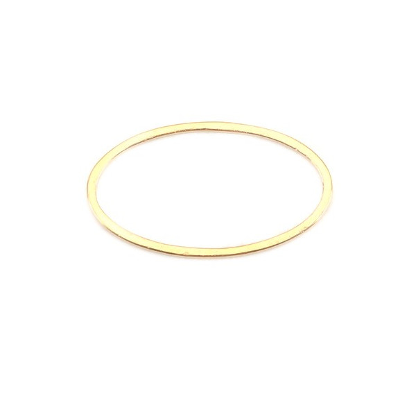 Pendentifs Connecteurs Ovale 21 mm Doré en Acier Inoxydable 304 pour bijoux raffinés