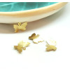 Pendentifs Papillon 15 par 10mm - en Acier Inoxydable finition Doré