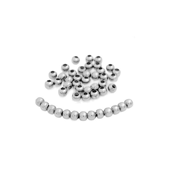 Perles Intercalaire 4mm ACIER INOXYDABLE 304