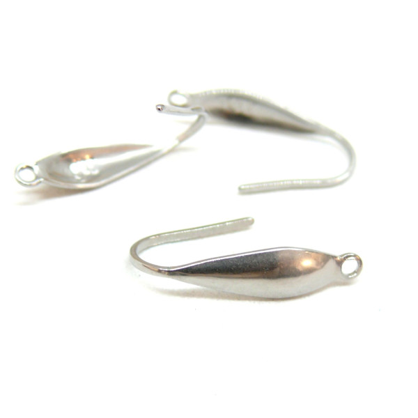 Boucles d'oreille Crochets, Acier Inoxydable 316