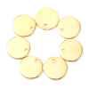 Pendentifs Médaillon - 10 mm - Doré en Acier Inoxydable 304