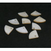 Pendentifs Eventail 14.5mm Nacre Blanc Crème