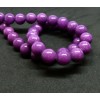 Perles Rondes 10mm Jade Mashan coloris Violet Orchidée