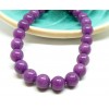 Perles Rondes 10mm Jade Mashan coloris Violet Orchidée