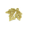 Pendentifs forme Feuille d'érable, Canada - 19 mm - Doré en Acier Inoxydable 201